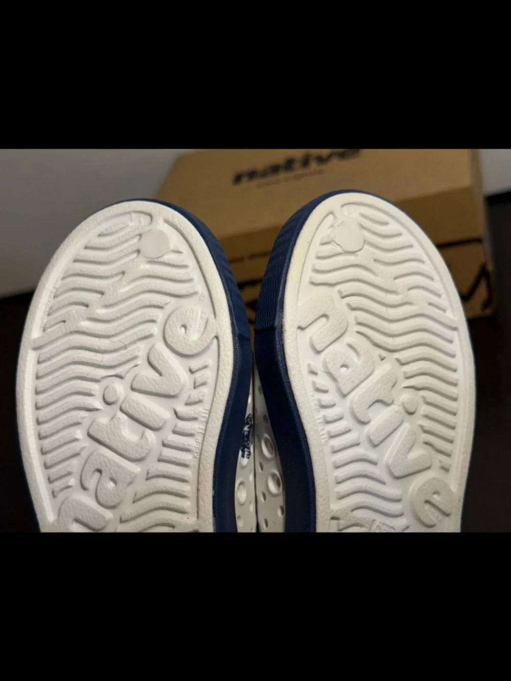 Native Jefferson Print Shoes Frontier Blue Scribble Dots Little Kids/Toddler C7